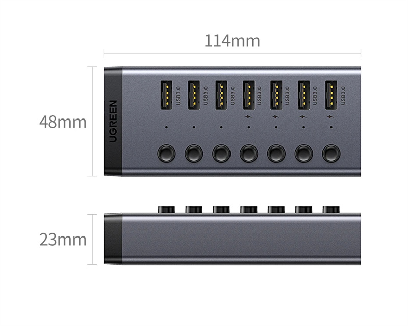 UGreen-7-in-1-aufgeladene-Typ-C-Dockingstation-USB-Adapter-mit-USB30--7-Multi-Ports-External-Hubs-Sp-2015435-9